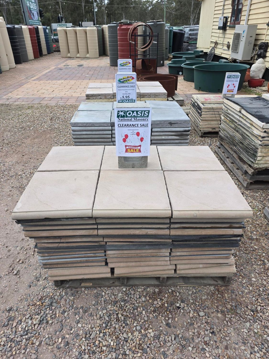 NATIONAL MASONRY Pavers $5.95 2nd’s - Normal Price $14 To $18 Each.