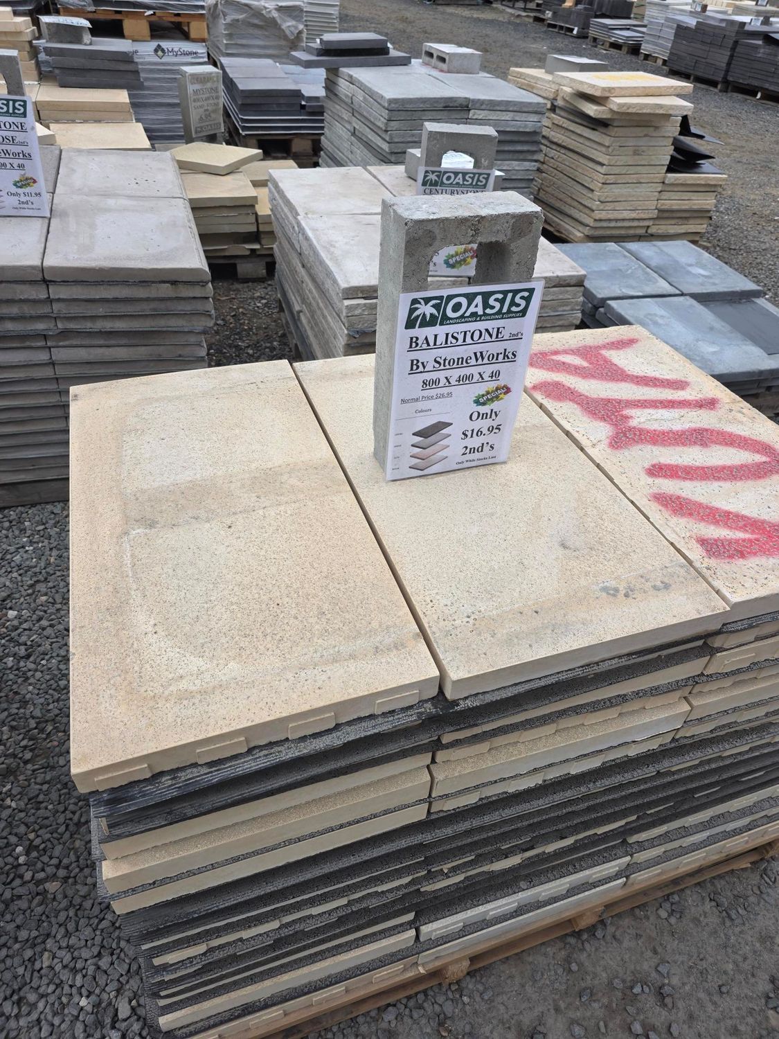 NATIONAL MASONRY Pavers $5.95 2nd’s - Normal Price $14 To $18 Each.