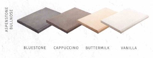 ASPENSTONE - BULLNOSE - By StoneWorks $11.95 Each