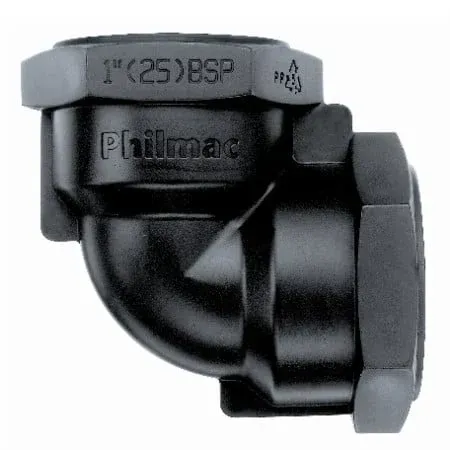 Philmac Poly Elbow 90° Female x Female BSP Thread Pipe Fitting