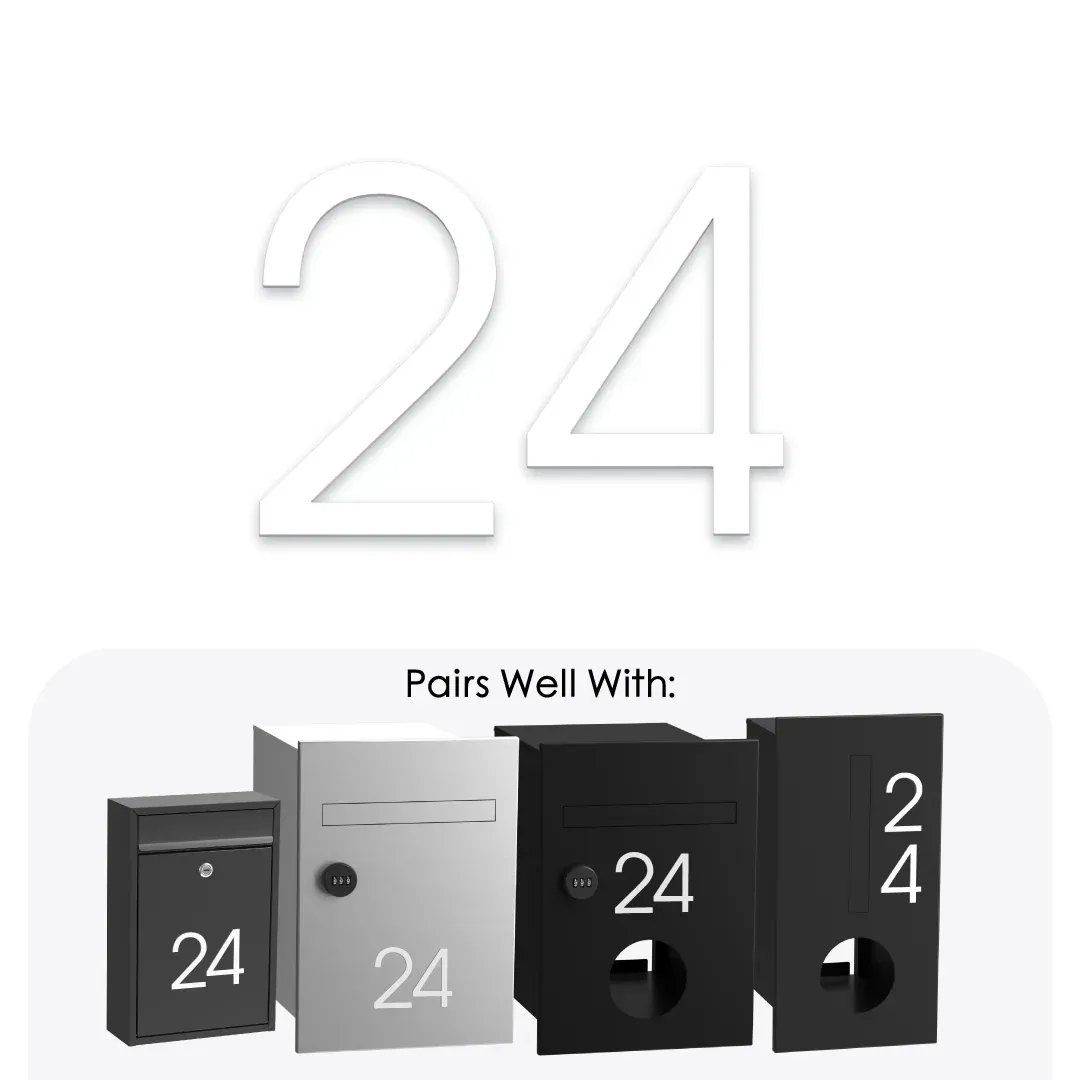 Dogood Vinyl House Numbers 75mm