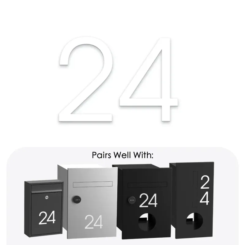 Dogood Vinyl House Numbers 75mm