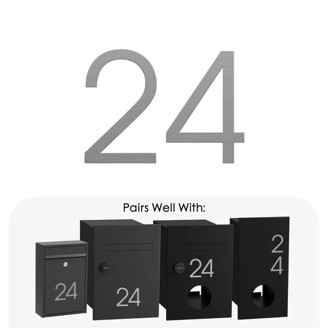 Dogood Steel House Numbers 75mm