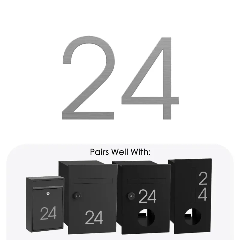 Dogood Steel House Numbers 75mm