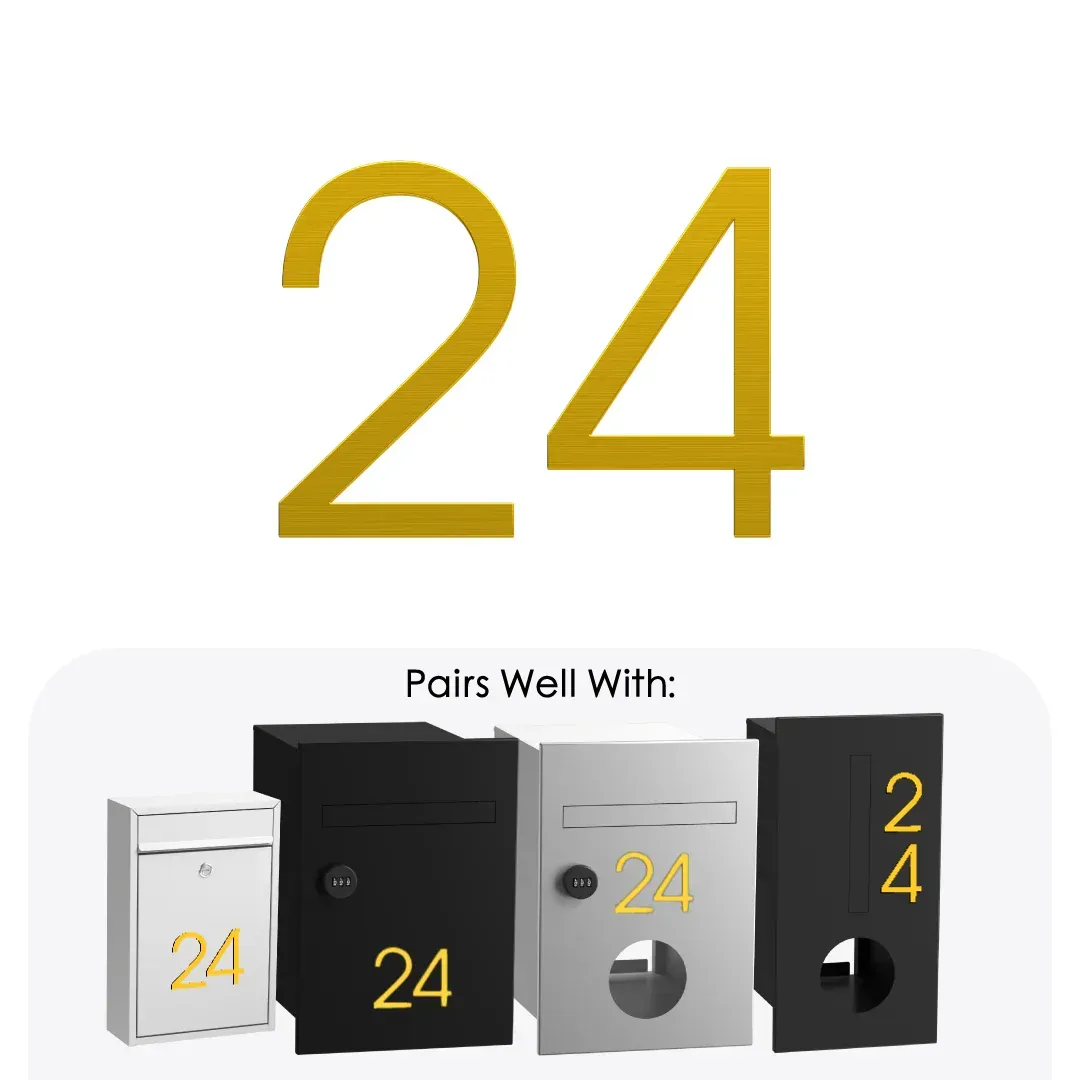 Dogood Stainless House Numbers 120mm