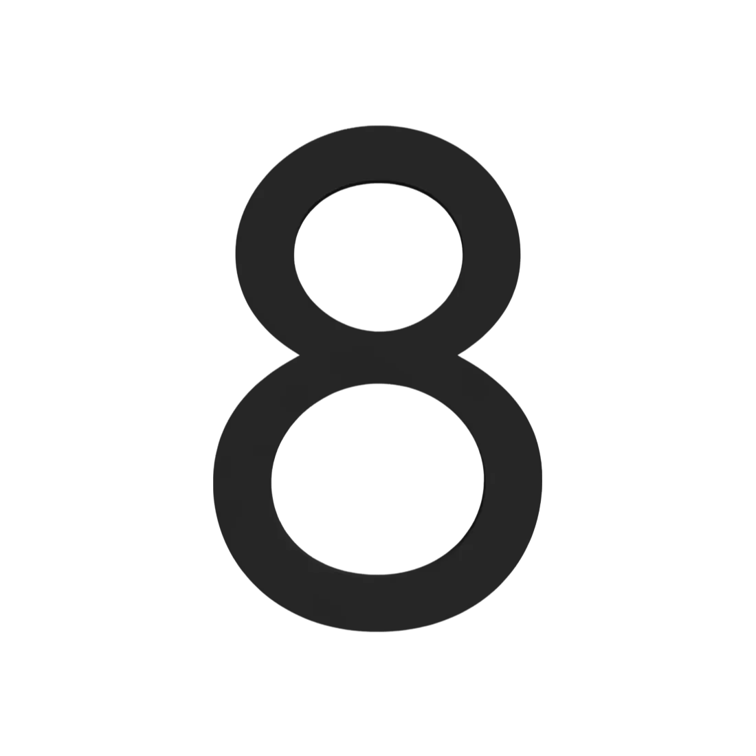 Dogood Acrylic House Numbers 75mm