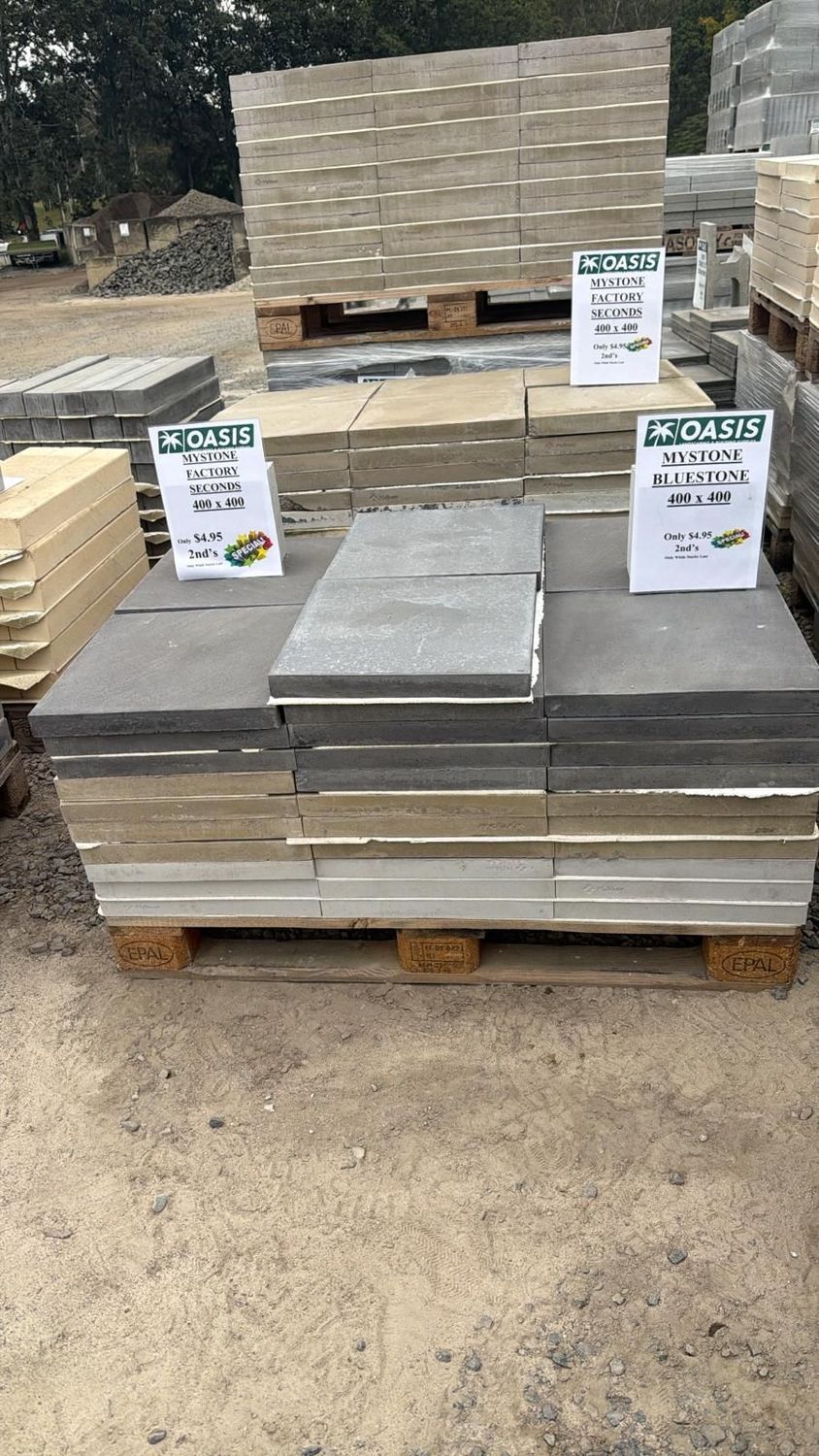 MyStone Pavers - Mixed on Pallets (400mm x 400mm) - 2nds MyStone Pavers - Mixed on Pallets (400mm x 400mm) - 2nds