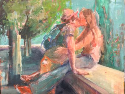 Personalised romantic oil painting made by hand, Painting for anniversary, Oil painting gift for Valentines day, bedroom painting gift, LARGE PAINTING Personalised romantic oil painting made by hand, Painting for anniversary, Oil painting gift for Valentines day, bedroom painting gift, LARGE PAINTING