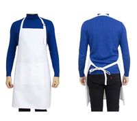 White Apron with Pocket
