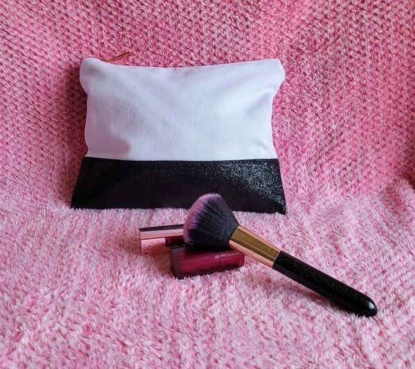 Glitter Make up Bag, Colour: Black Glitter