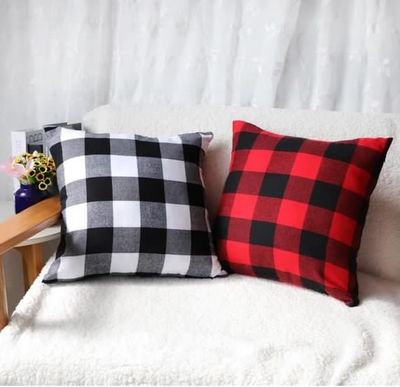Plaid Cushion  Covers
