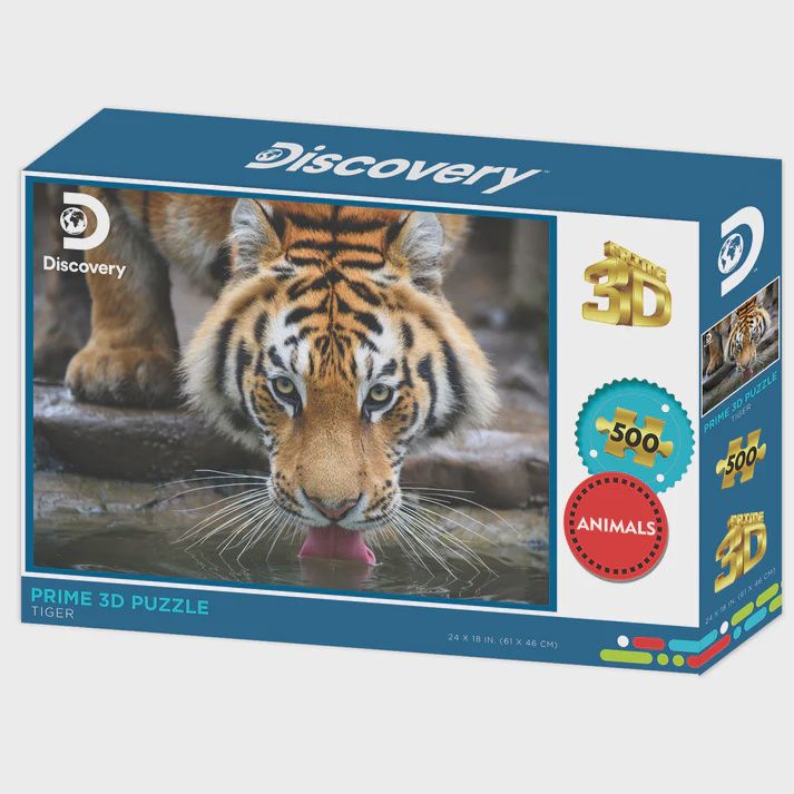 3D 500 Pce Puzzle, Style: Tiger