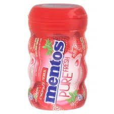 Mentos Michelin Fresh Strawberry Gum 45 Pieces