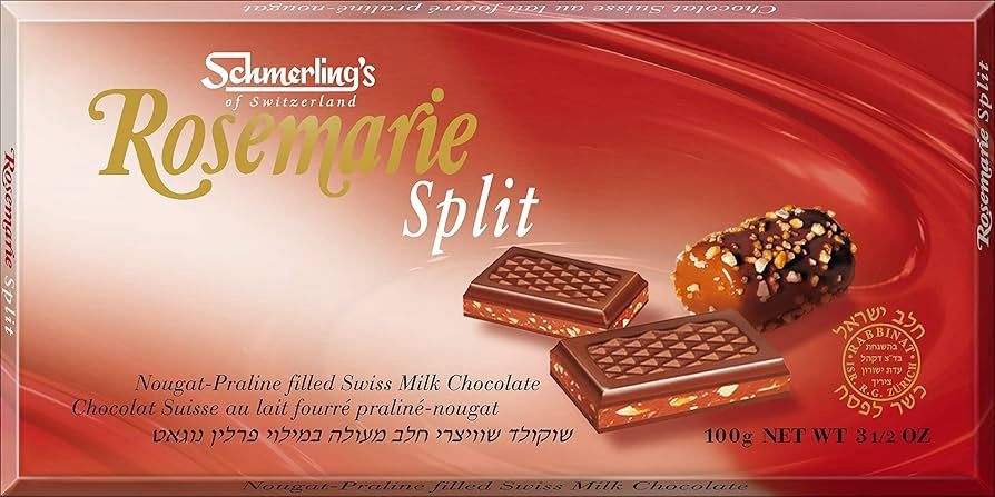 Rosmarie Split Milk Chocolate Bar 3.5 Oz