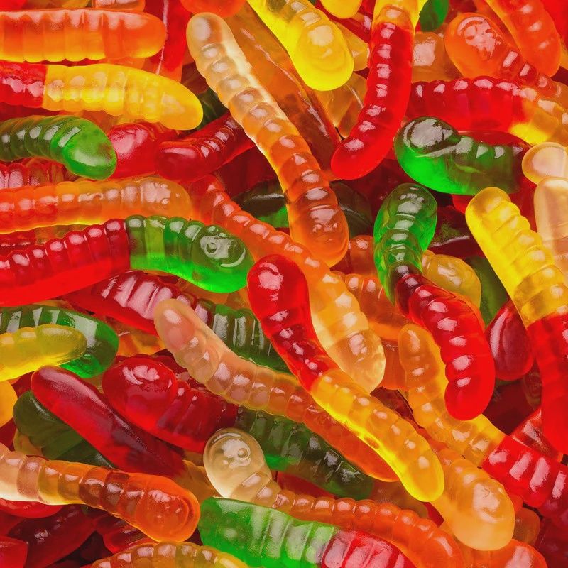 Clear Gummy Worms
