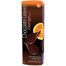 Gross &amp; Co. Orange Flavor Chocolate Leaves 4.4 oz