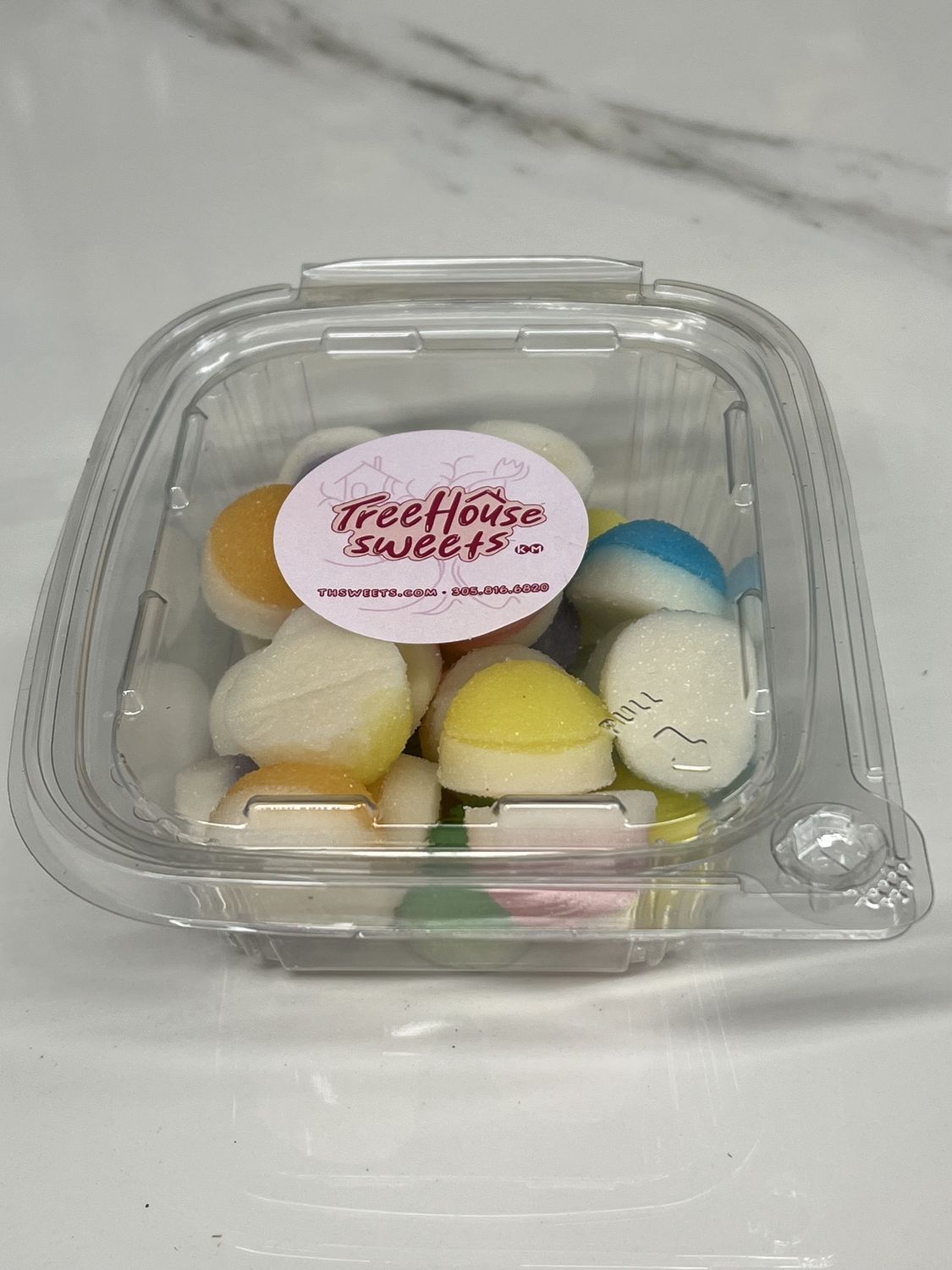Bicolor Round Prepack Container