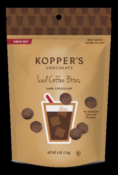 Kopper&#39;s Dark Chocolate Iced Coffee Bites 4 oz