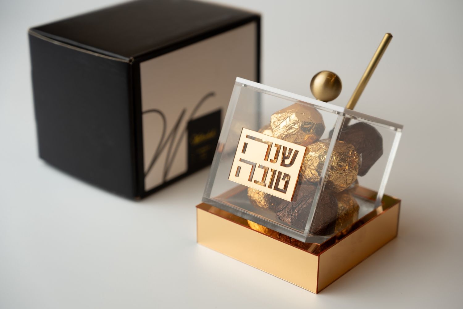 Gold Honey Tilt Dish