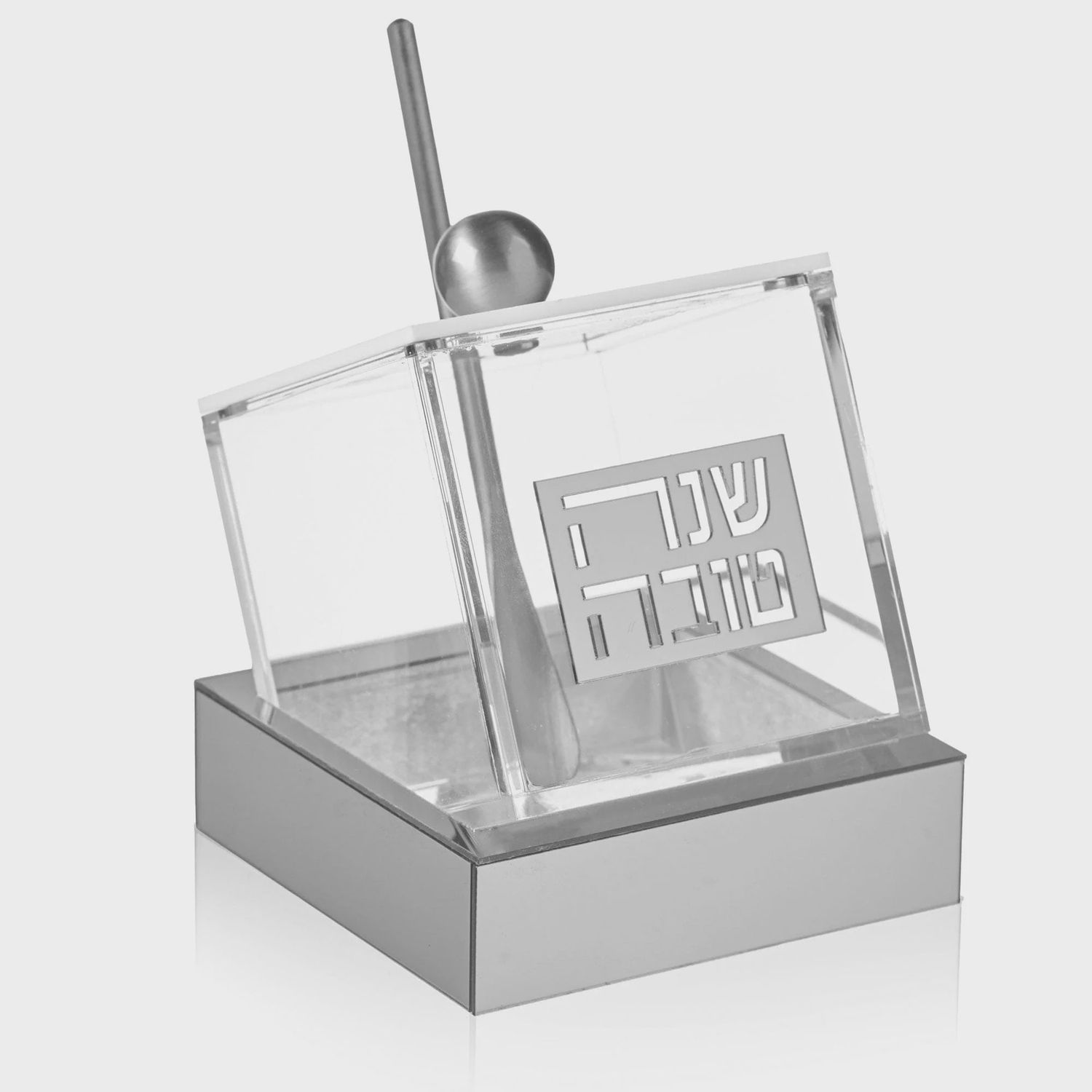 Silver Honey Tilt Dish, Color: Silver Tilt Dish