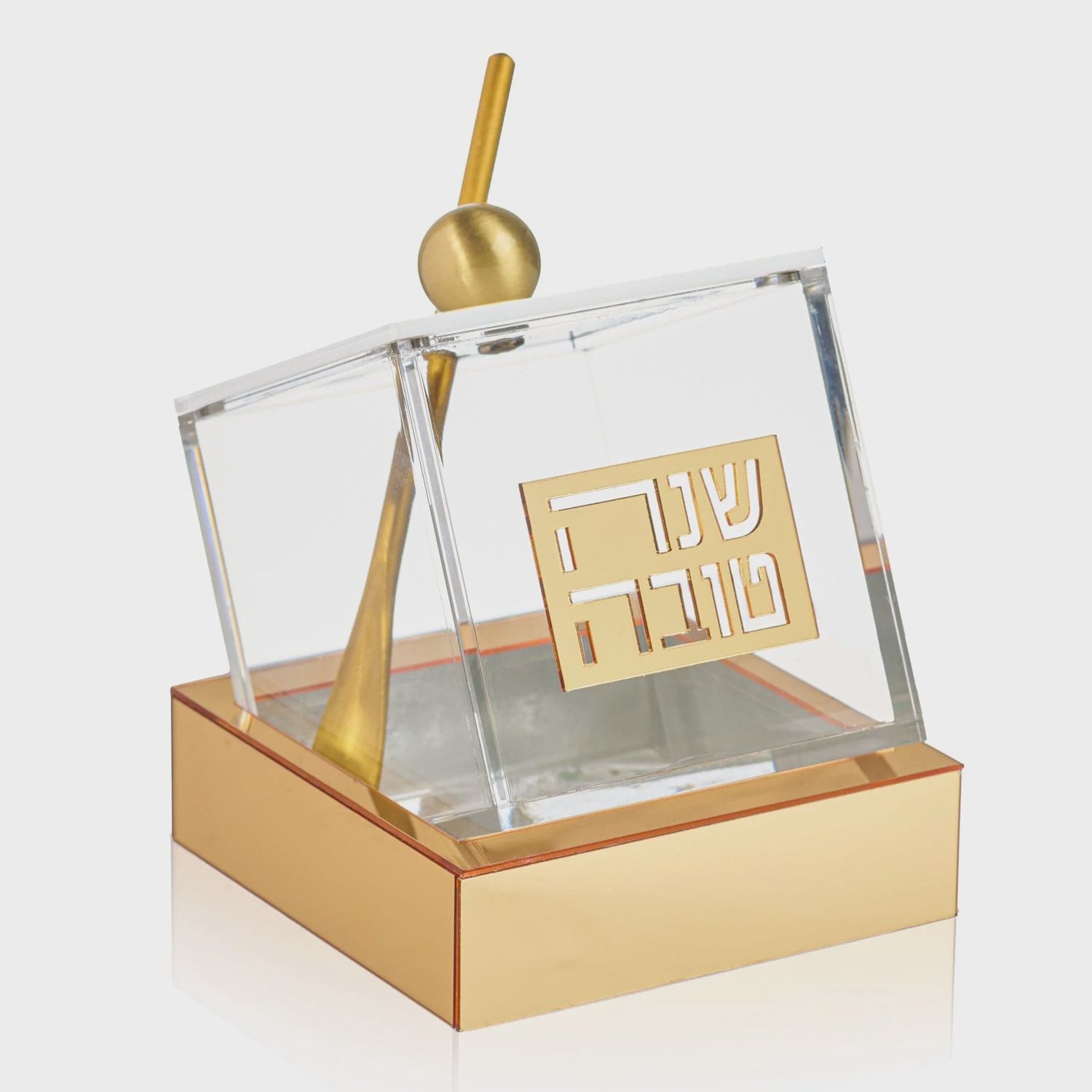 Gold Honey Tilt Dish, Color: Gold Tilt Dish