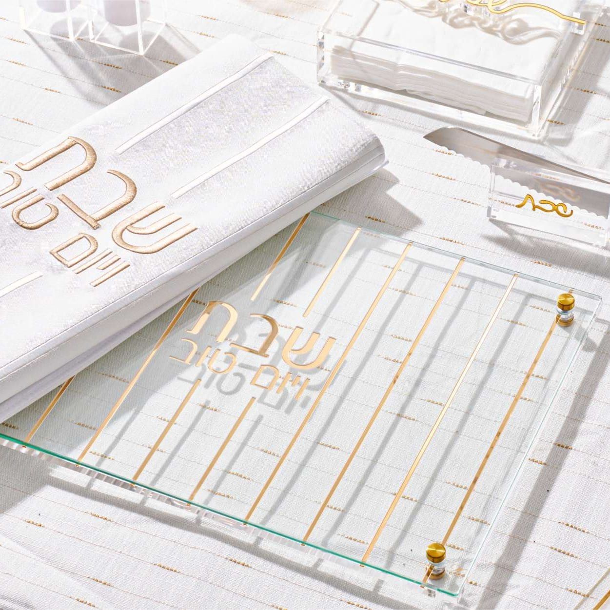 Vertical Gold Challah Board