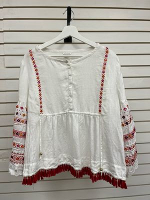 White Boho Blouse