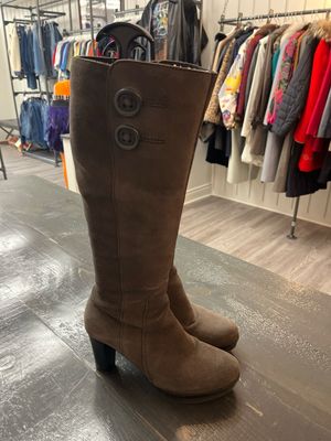 Tall Grey Suede