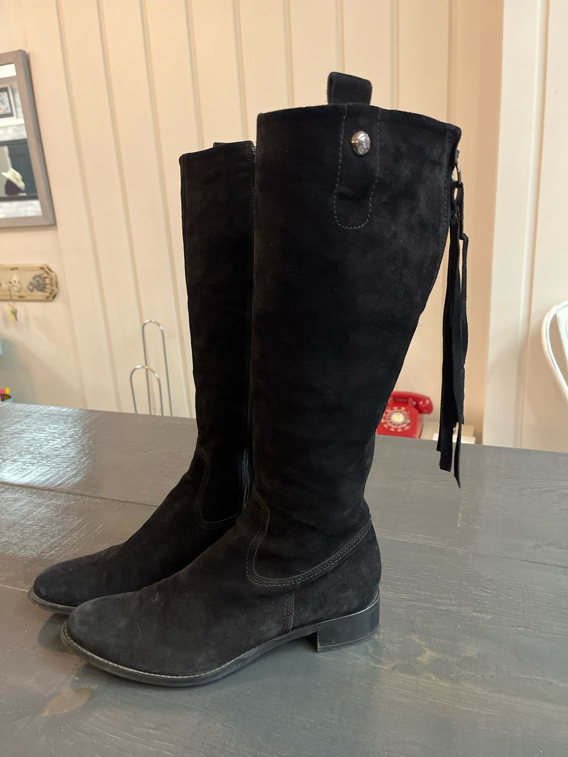 Black Suede Browns Boots
