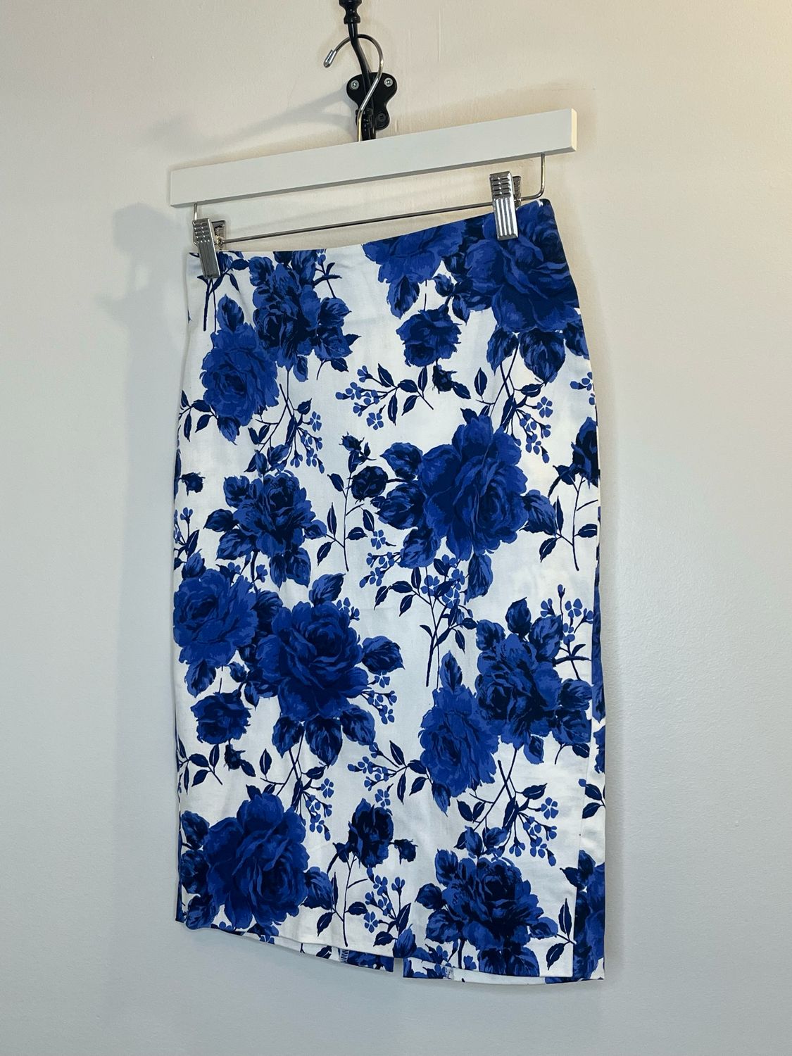 Blue &amp; White Pencil SKirt