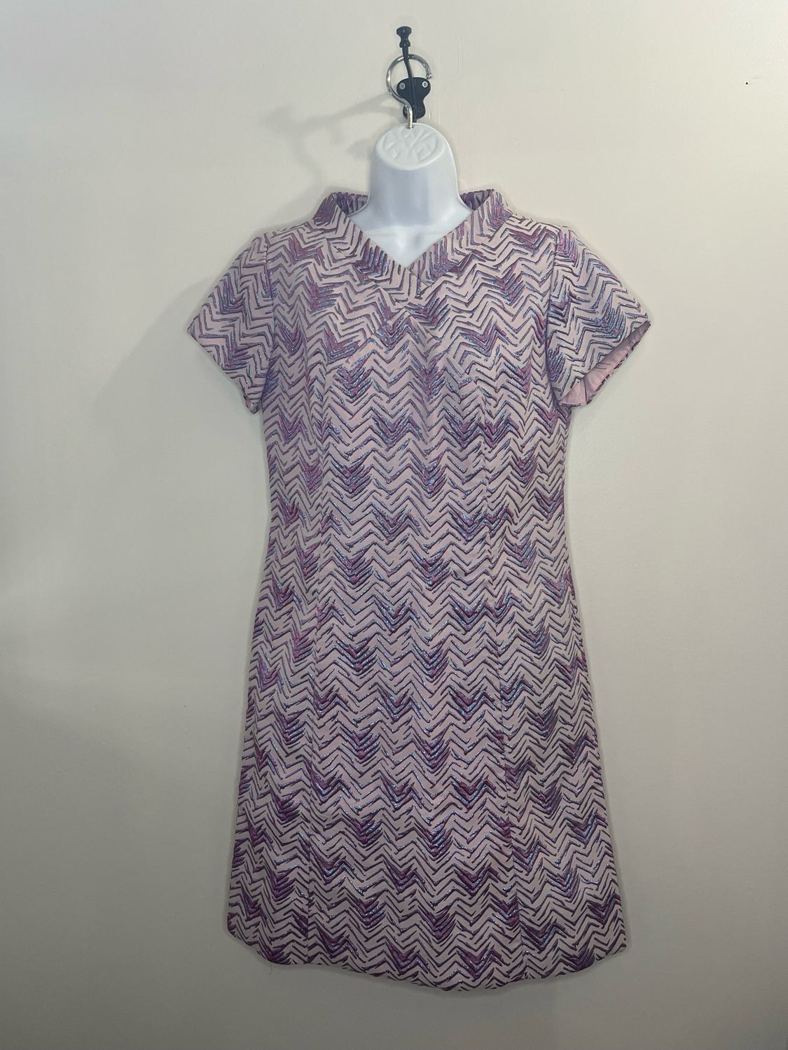 1970&#39;s Pink &amp; Purple Dress