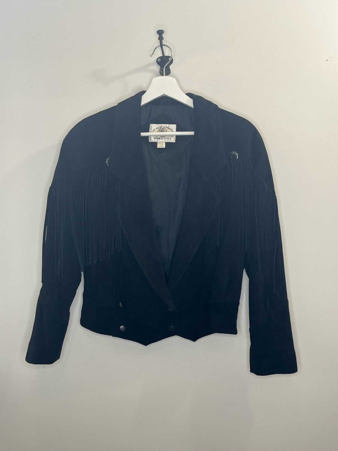 Suede Leather Fringe Tassel Jacket Women&#39;s