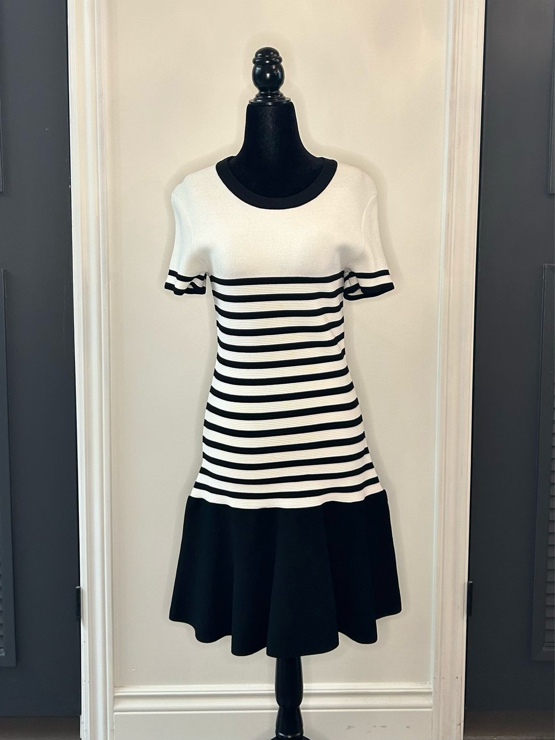 Kate Spade Striped Fit &amp; Flare Dress