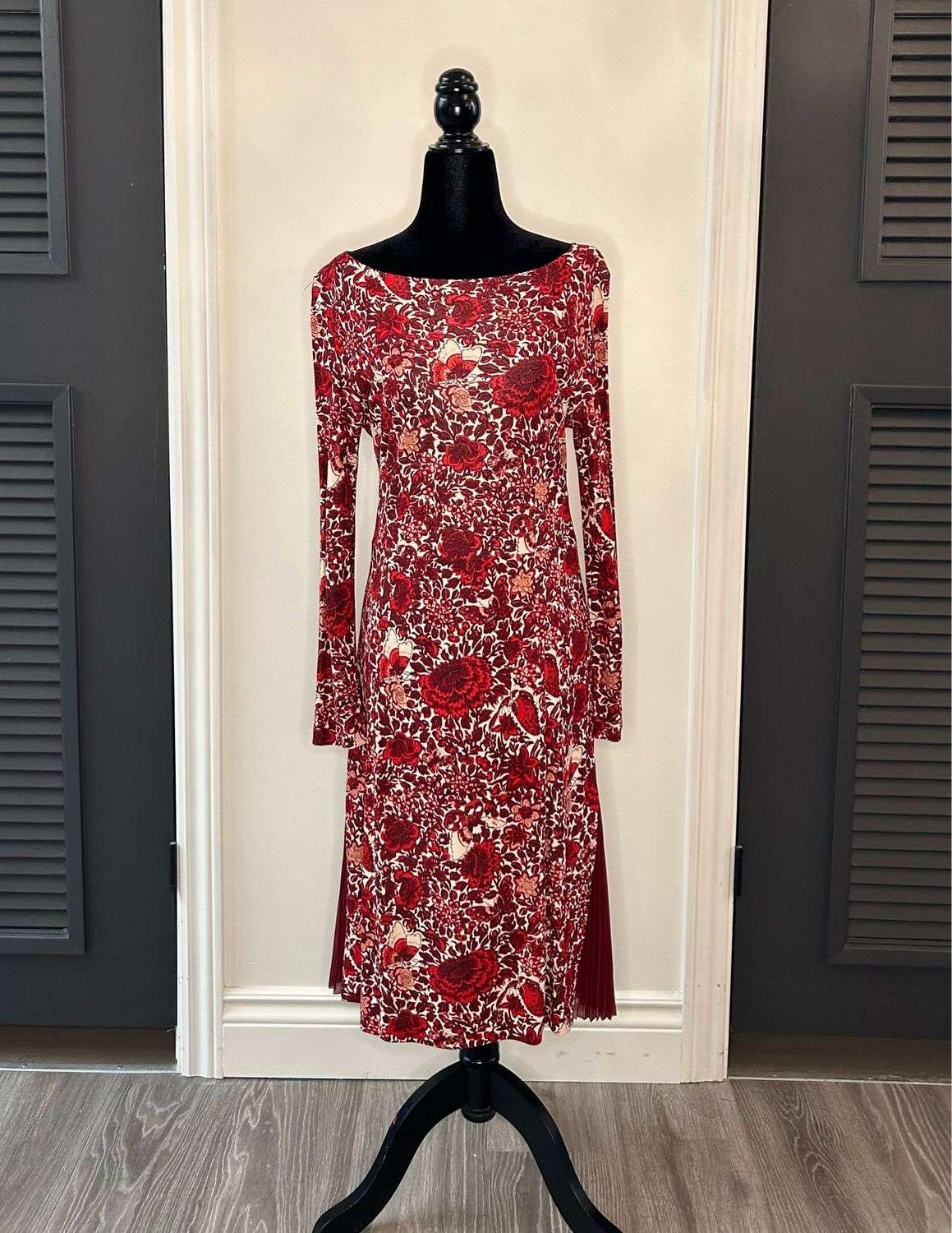 Tory Burch Long Sleeve Midi Dress