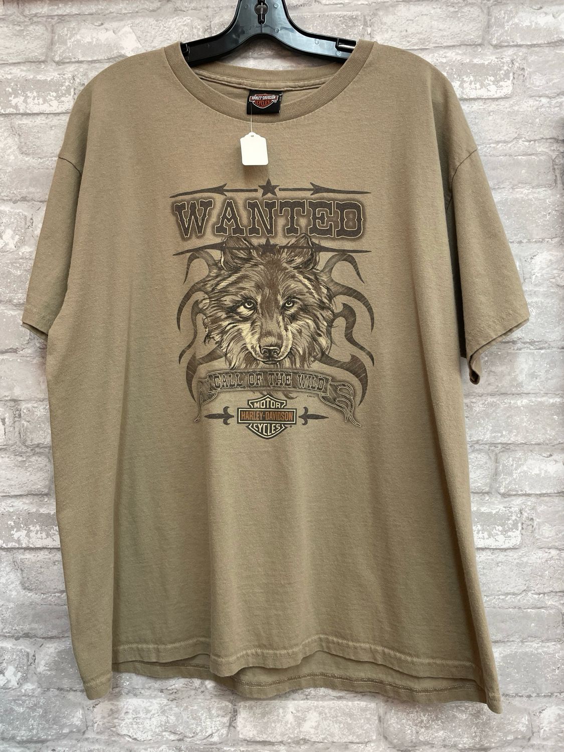 Tan Wolf T Shirt