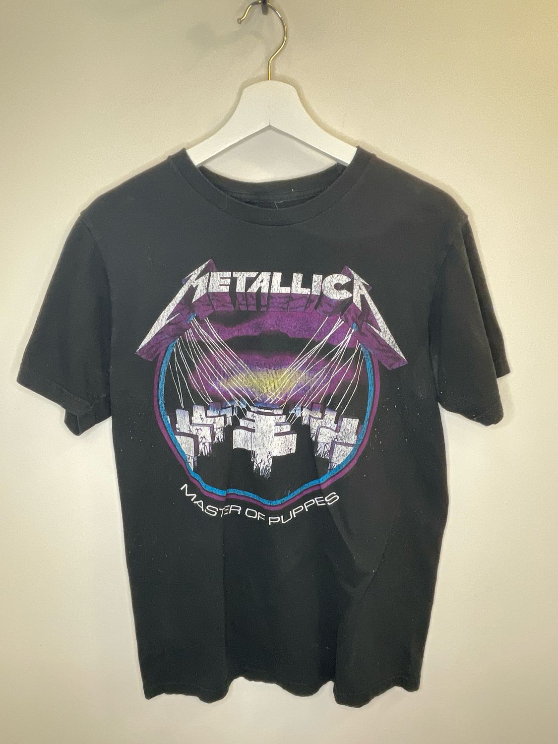 Purple and Black Metallica T Shirt