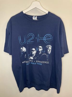 2018 U2 T Shirt Blue