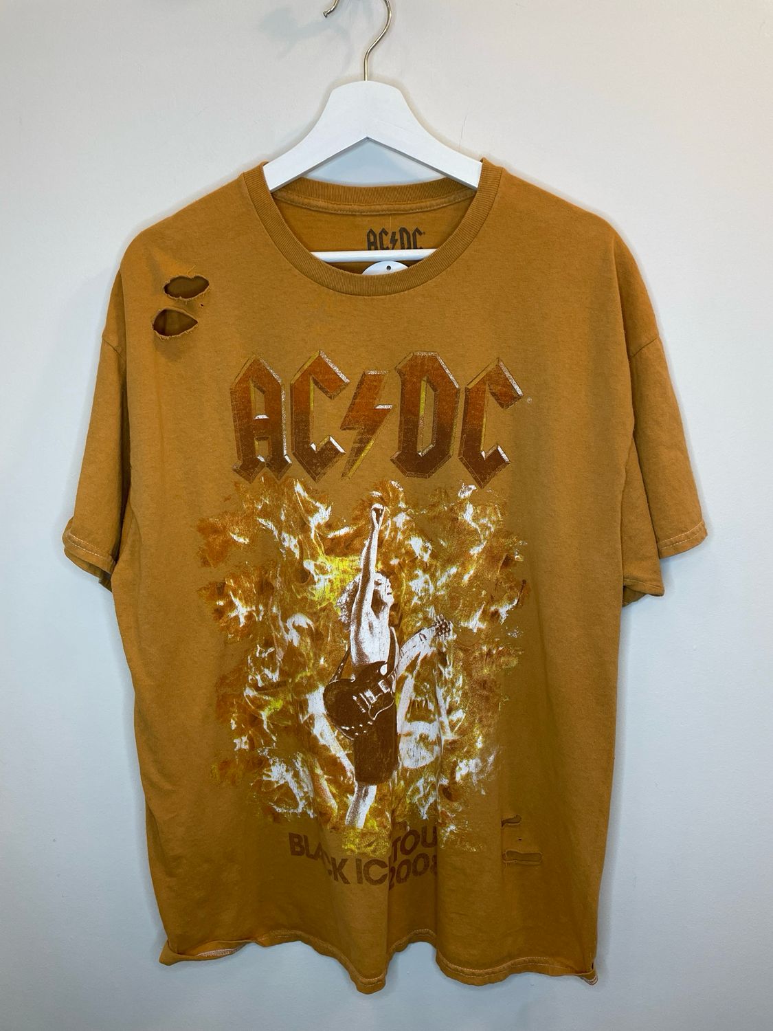 Yellow ACDC 2008 T Shirt