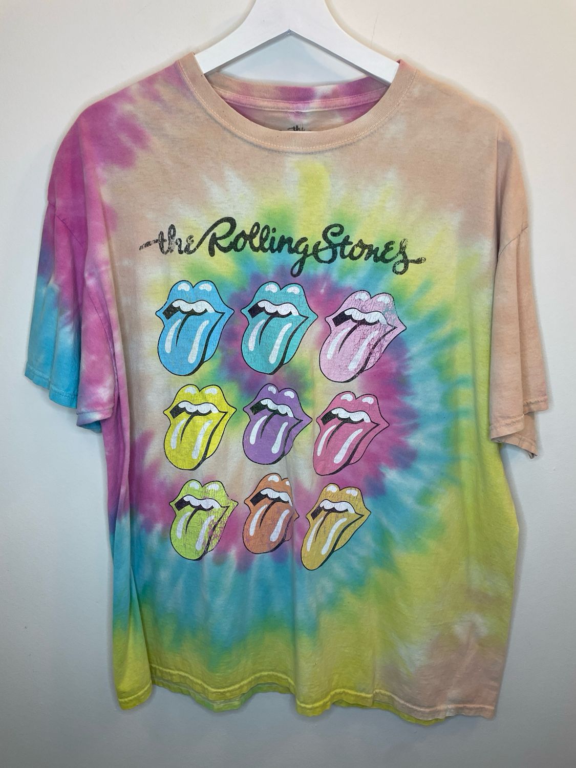Rainbow Rolling Stones T Shirt