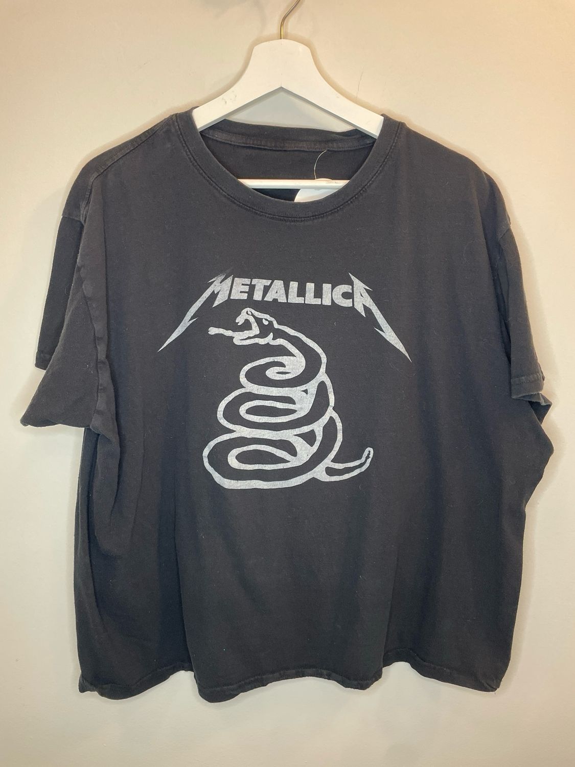 Black Metallica Snake T Shirt