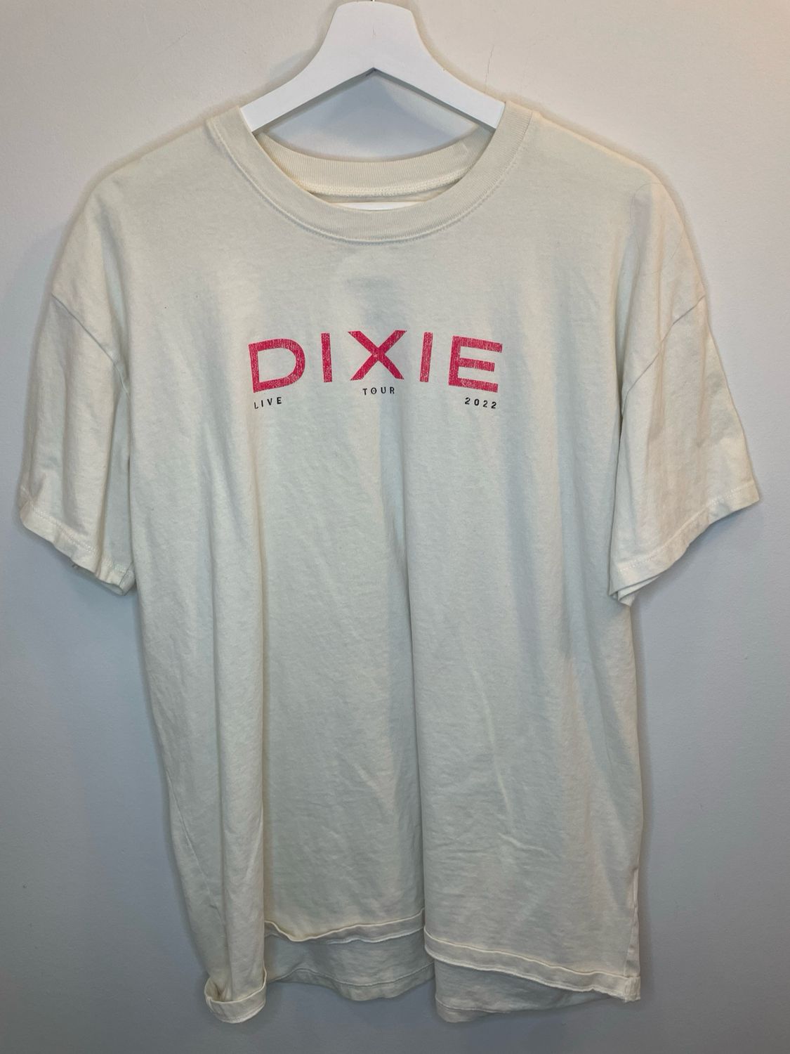 Pink and White Dixie T Shirt