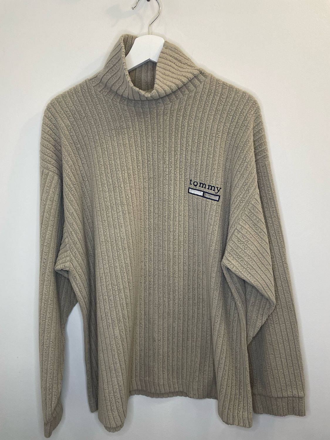 Vintage Beige Waffle Tommy Sweater