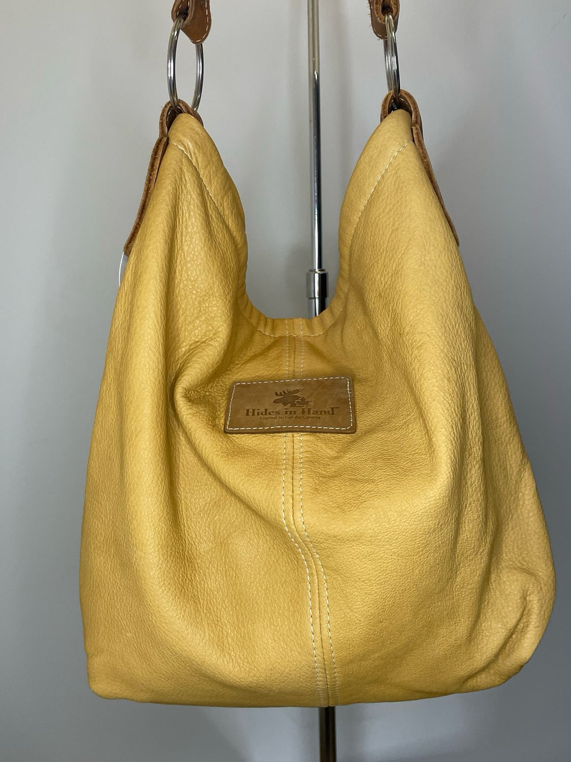 Mustard Yellow Hides in Hand Leather Purse