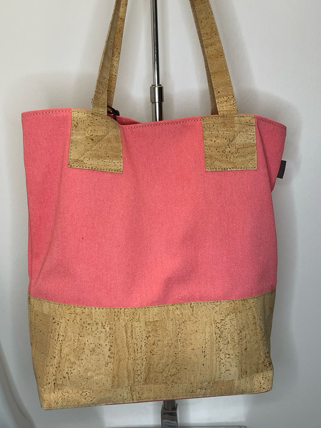 Pink Pelcor Cork Bag