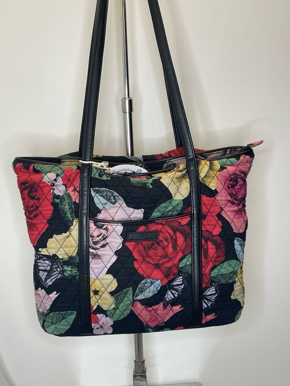 Vera Bradley Green and Pink Quilt Purse