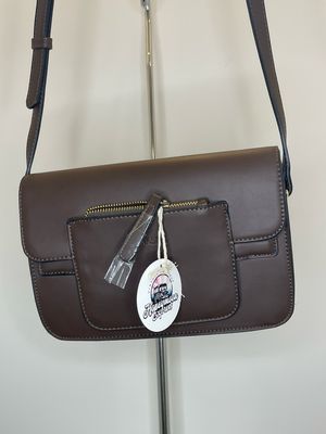 Brown Vegan Leather Purse
