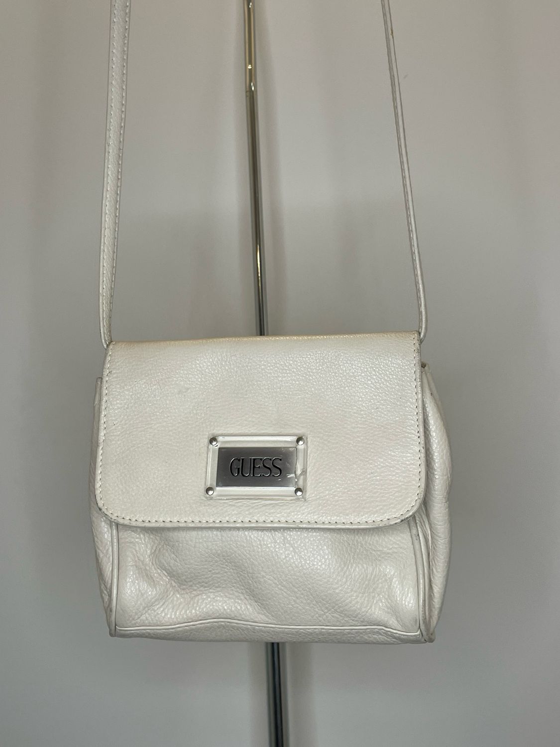 Small White Guess Purse