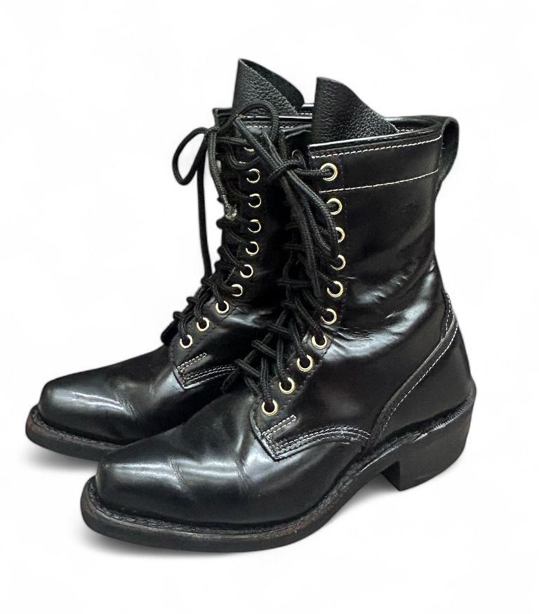 Aortic Daytona Black Leather Boots