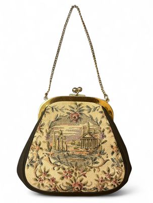 Vintage Tapestry Frame Bag