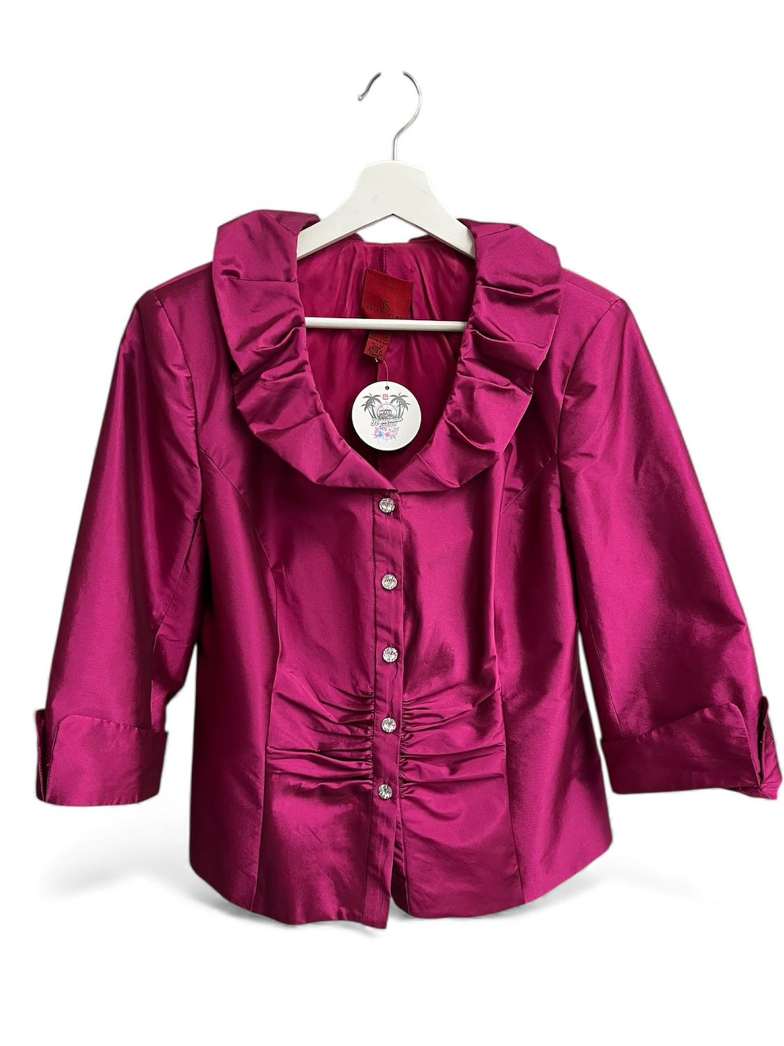 Pink Blazer with Shiny Buttons